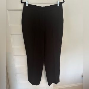 Jcrew Black Cropped Crepe Pants 12 Tall